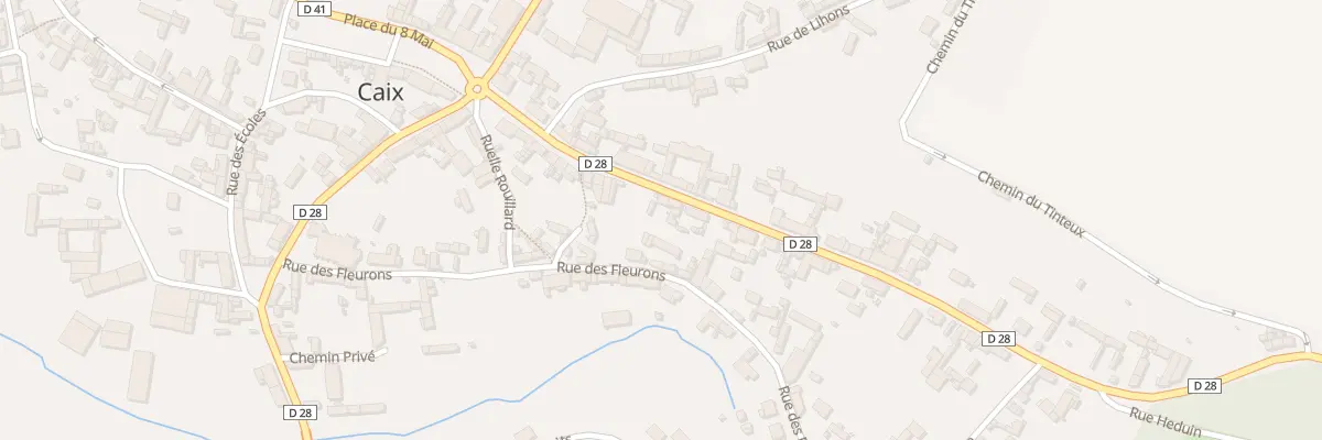 Plan du 16 Rue Maurice Seigneurgens à Caix