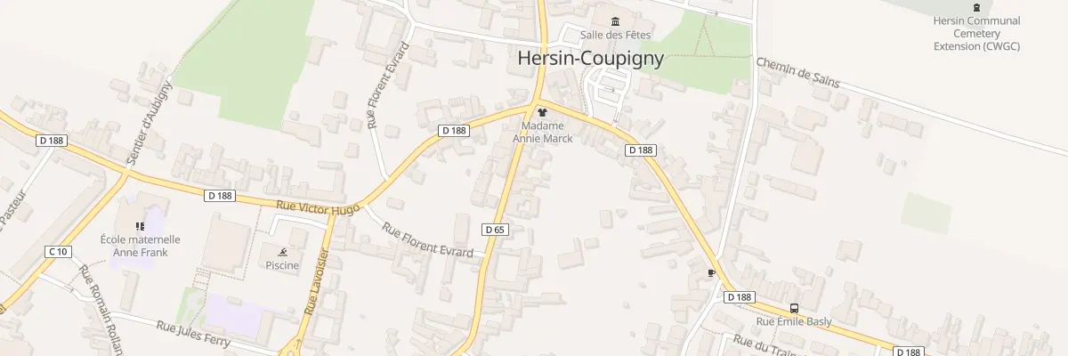 Plan du 23 Rue Jean Jaures à Hersin-Coupigny
