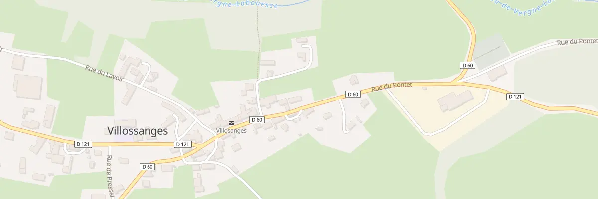 Plan du 5006 Le Bourg à Villossanges