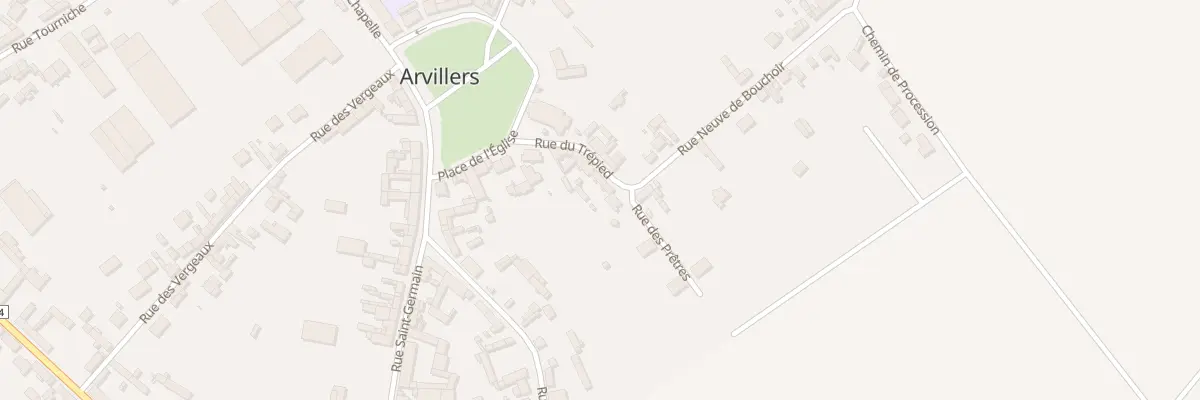 Plan du 12 Rue du Trepied à Arvillers