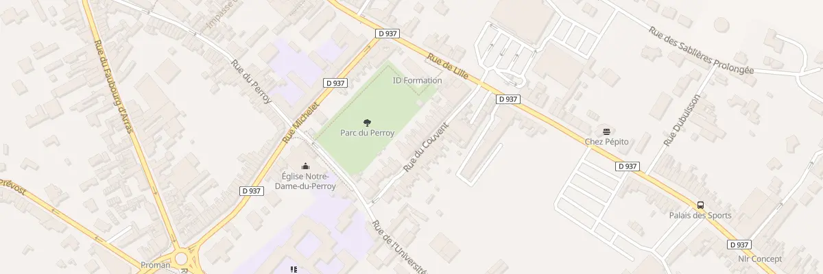 Plan du 90 Rue du Couvent à Béthune