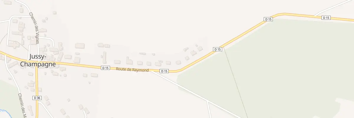 Plan du 27 Rte de Raymond à Jussy-Champagne