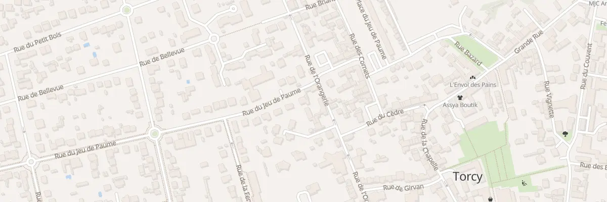 Plan du 1 Rue du Jeu de Paume à Torcy