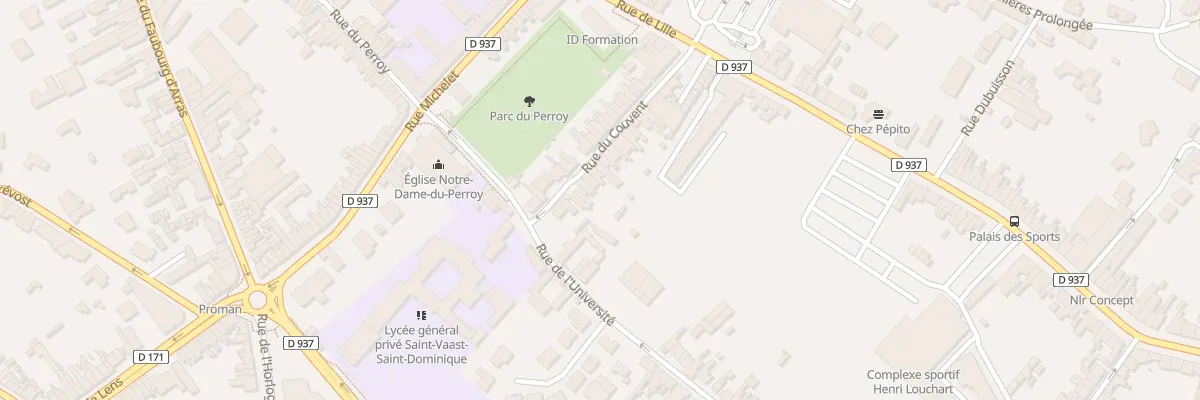 Plan du 129 Rue du Couvent à Béthune