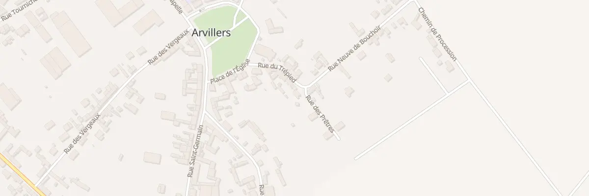Plan du 14 Rue du Trepied à Arvillers