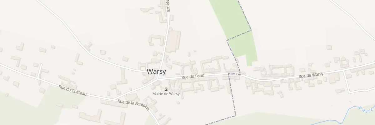 Plan du 7 Rue du Fond à Warsy