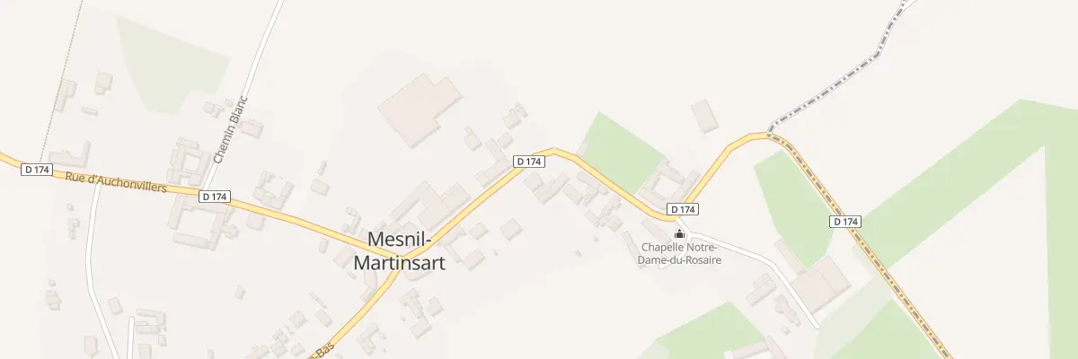 Plan du 5014 Rue du château à Mesnil-Martinsart