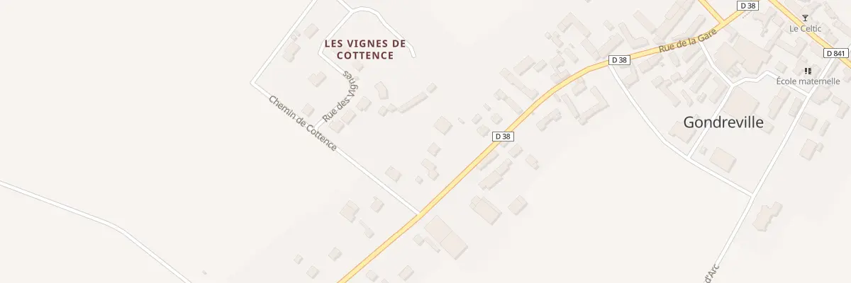 Plan du 36 Rue de la Gare à Gondreville