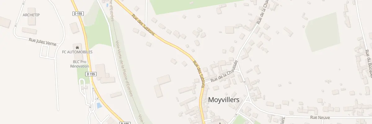 Plan du 185 Rue des Sablons à Moyvillers
