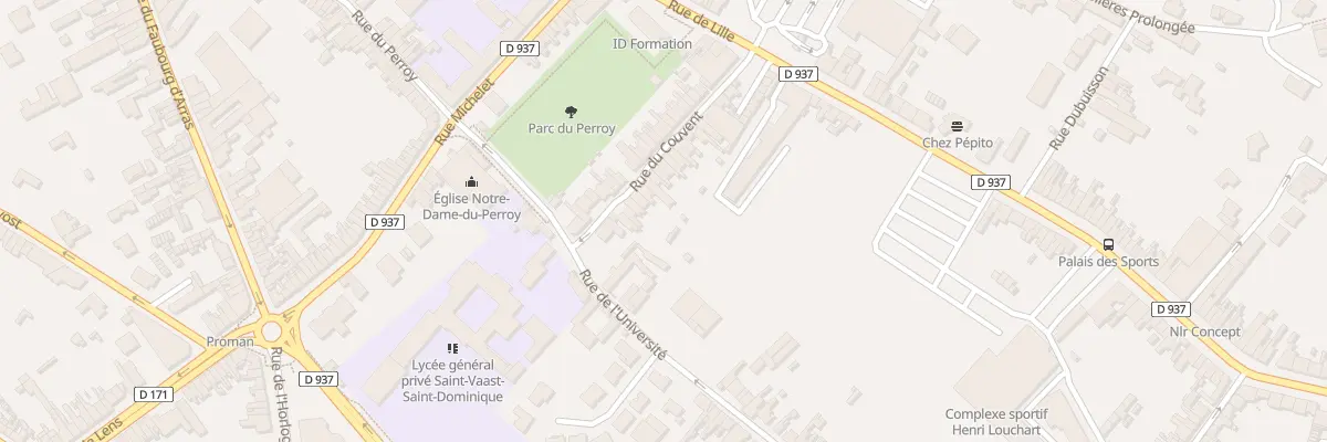 Plan du 127 Rue du Couvent à Béthune