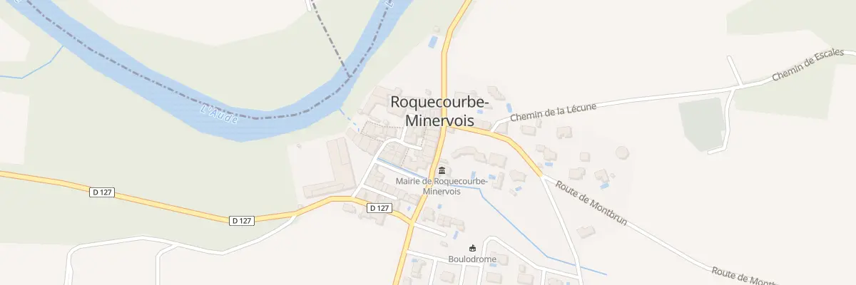 Plan du 8 Rte de Castelnau à Roquecourbe-Minervois