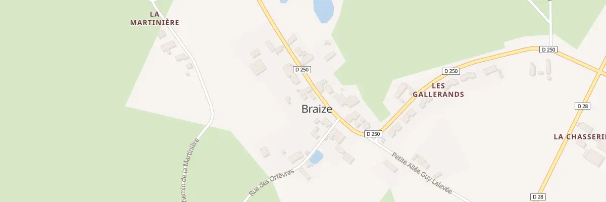 Plan du 5155 Le Bourg à Braize