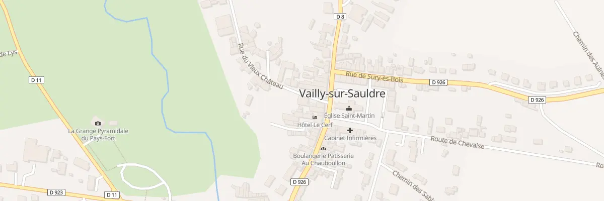 Plan du 1 Rue du Vieux Chateau à Vailly-sur-Sauldre