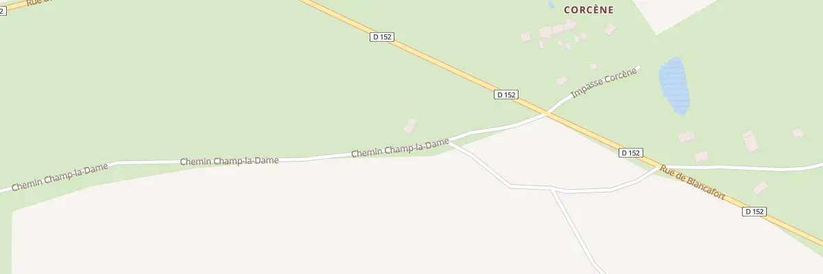 Plan du 120 Che Champ la Dame à Cernoy-en-Berry