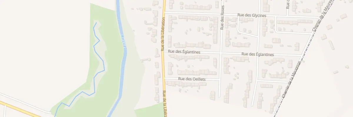 Plan du 6 Rue des Églantines à Albert