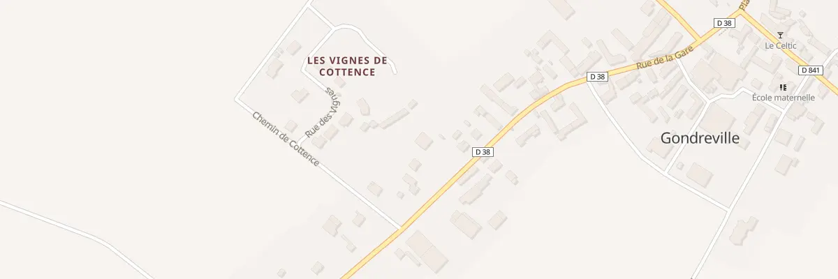 Plan du 34 Rue de la Gare à Gondreville