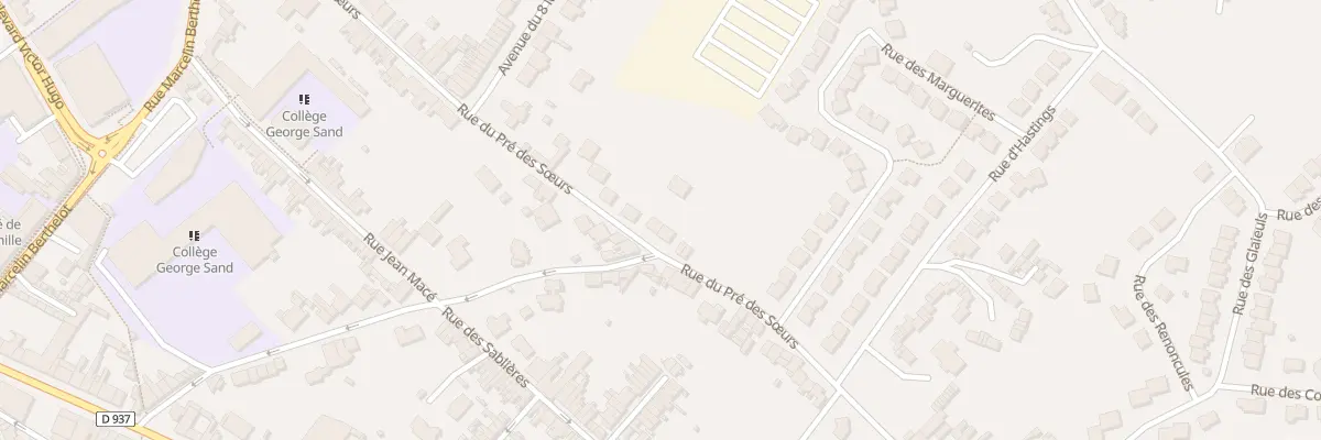 Plan du 379 Rue du Pré des Soeurs à Béthune