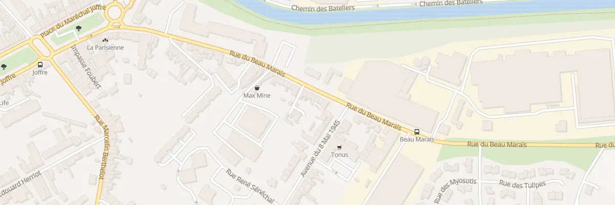 Plan du 284 Rue du Beau Marais à Béthune