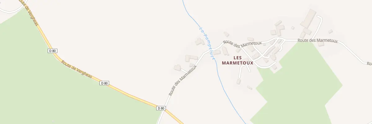 Plan du 5030 Les Marmetoux à Charensat