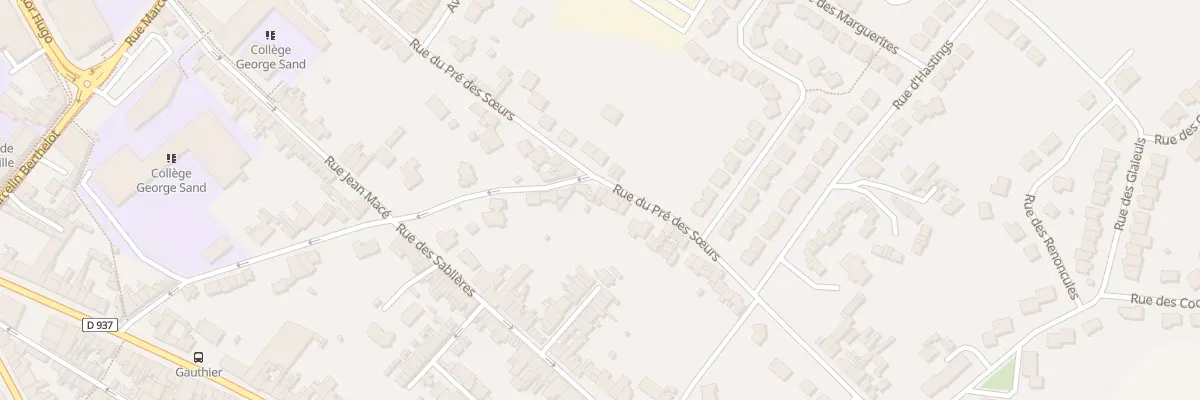 Plan du 404 Rue du Pré des Soeurs à Béthune