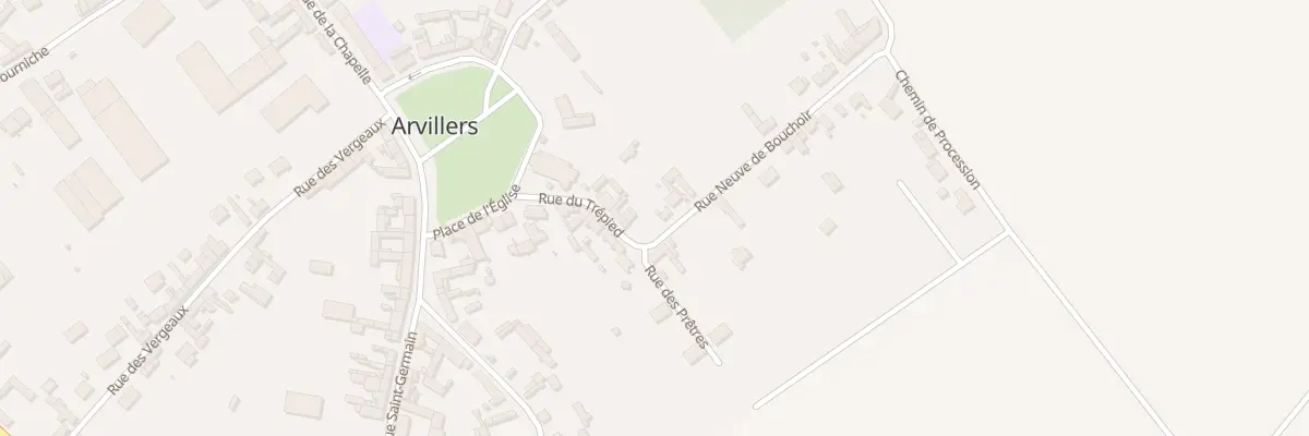 Plan du 1 Rue Neuve de Bouchoir à Arvillers