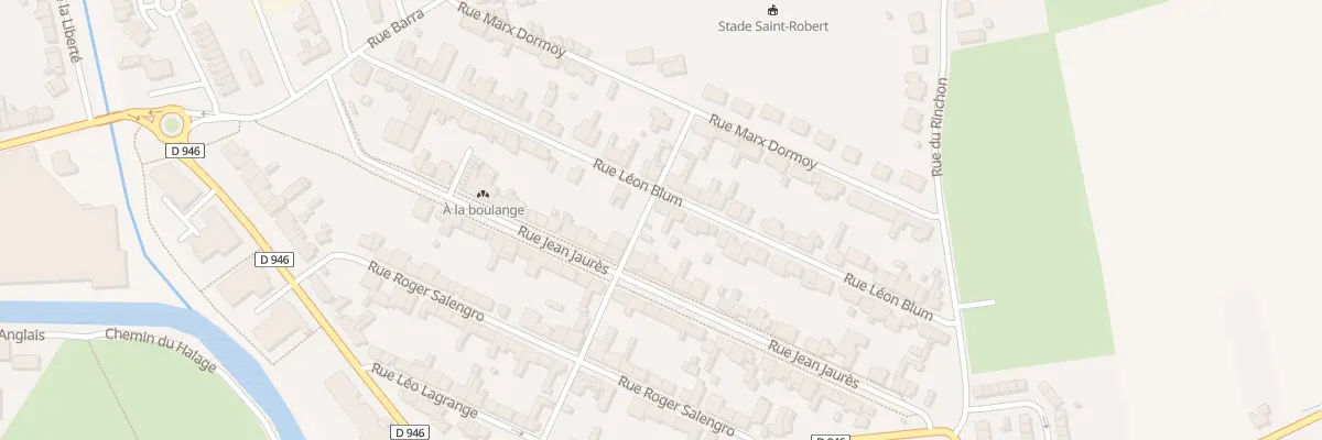 Plan du 40 Rue Leon Blum à Merville
