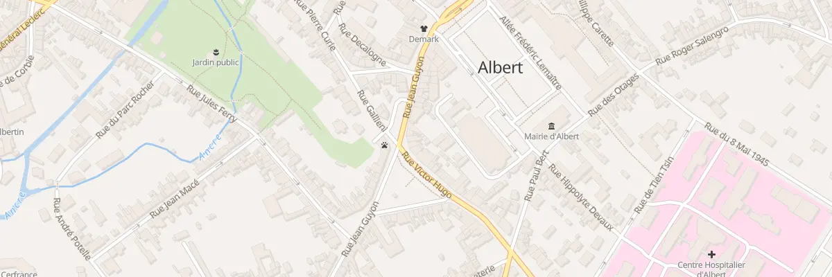 Plan du 1 Rue Victor Hugo à Albert