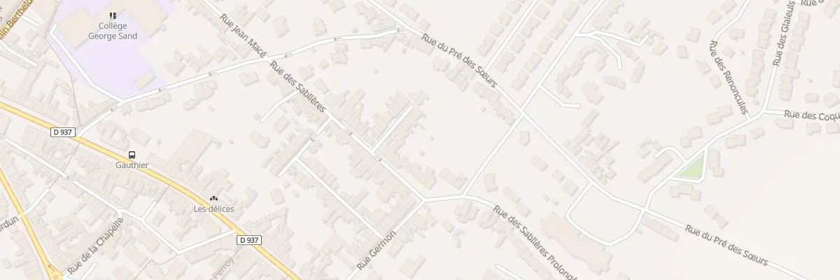Plan du 38 Imp des Sabliéres à Béthune