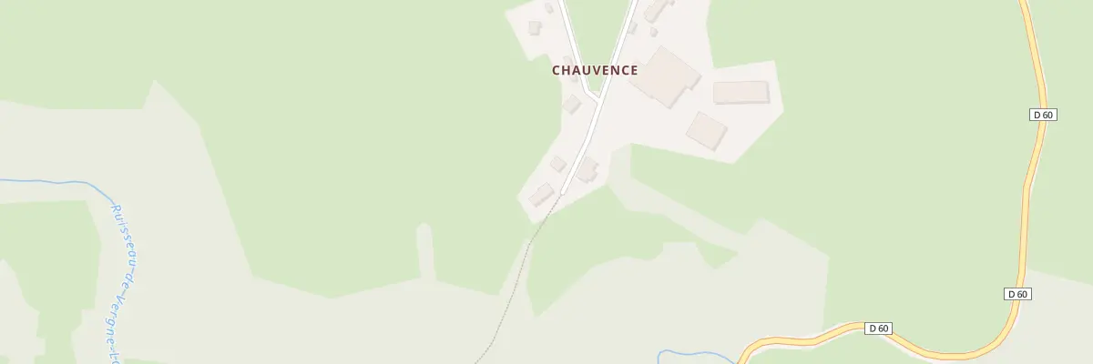 Plan du 5 Chauvence à Villossanges