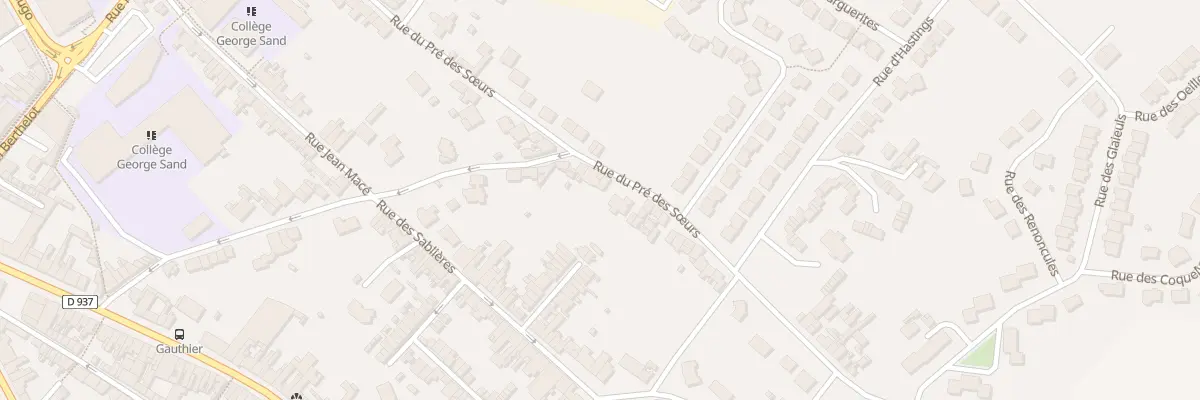 Plan du 428 Rue du Pré des Soeurs à Béthune