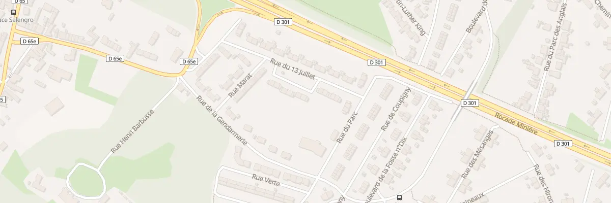 Plan du 20 Rue du 13 Juillet à Hersin-Coupigny