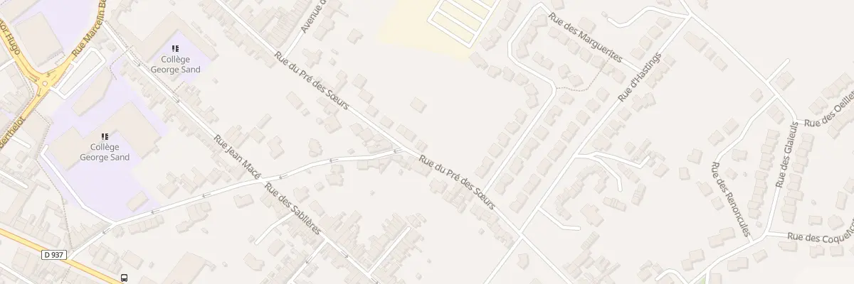 Plan du 409 Rue du Pré des Soeurs à Béthune