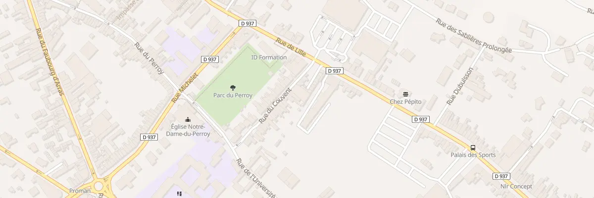 Plan du 57 Rue du Couvent à Béthune