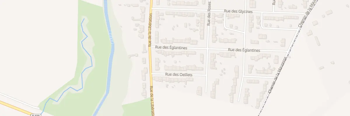 Plan du 20 Rue des Églantines à Albert
