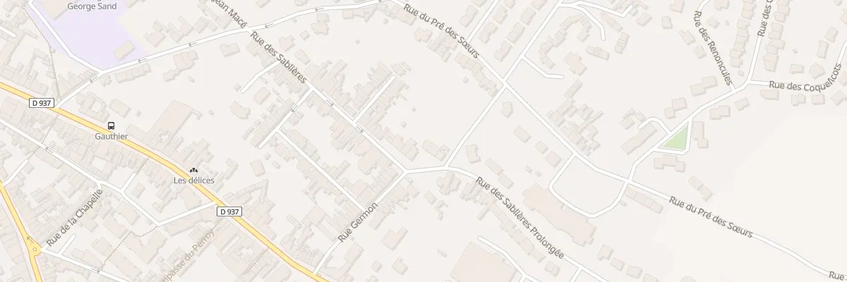 Plan du 223 Rue des Sabliéres à Béthune