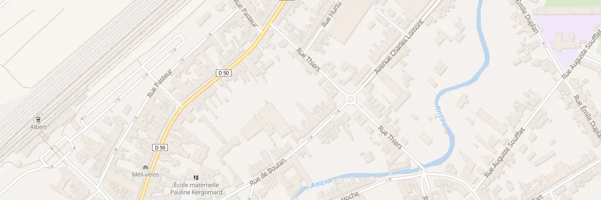 Plan du 91 Rue de Boulan à Albert