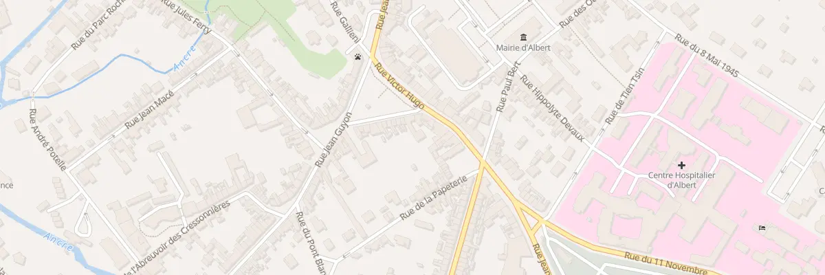 Plan du 7 Rue Firmin Lalliez à Albert