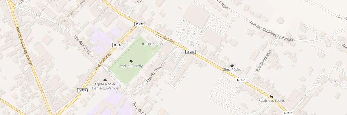 Plan du 25 Rue du Couvent à Béthune