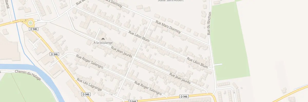 Plan du 46 Rue Leon Blum à Merville