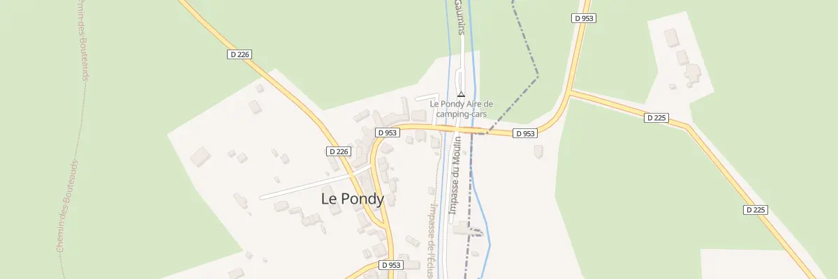 Plan du 2 Rue Gaston Boutillon au Pondy