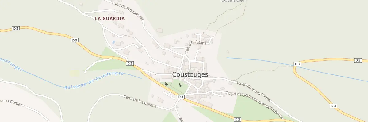Plan du 65 Le Village à Coustouges