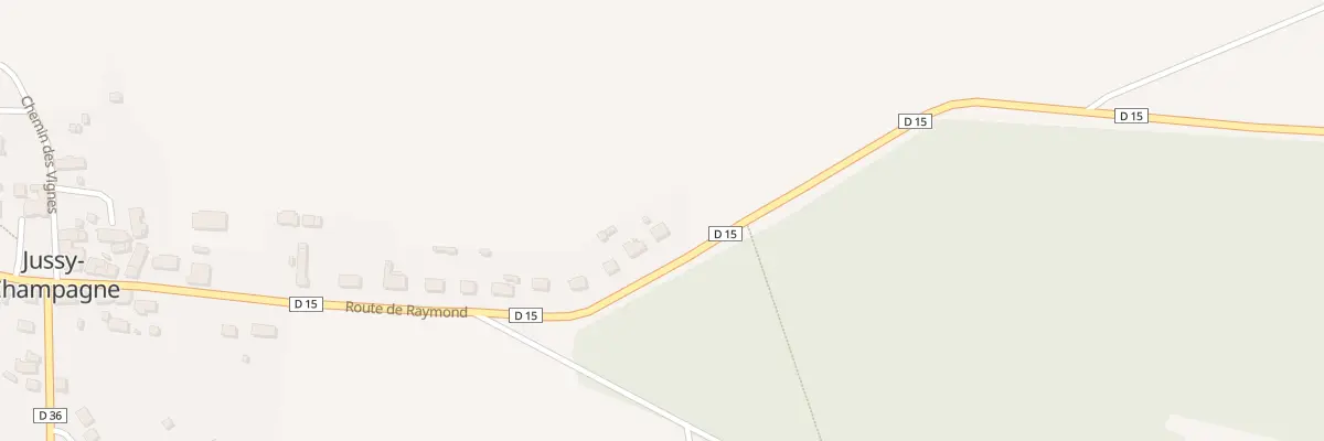 Plan du 33 Rte de Raymond à Jussy-Champagne