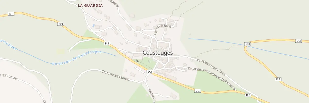 Plan du 52A Le Village à Coustouges