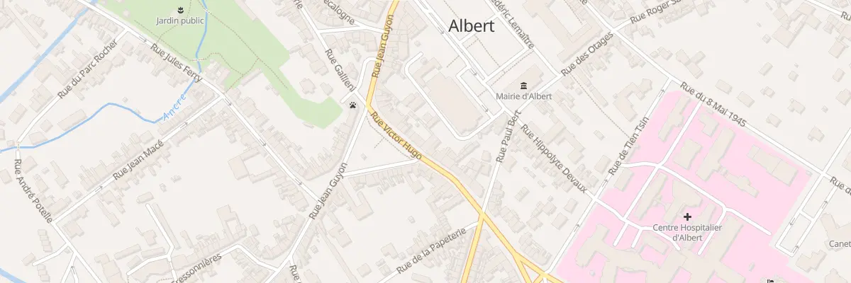 Plan du 27 Rue Victor Hugo à Albert