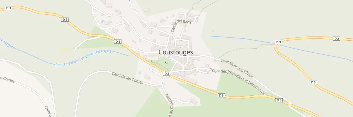 Plan du 27 Le Village à Coustouges