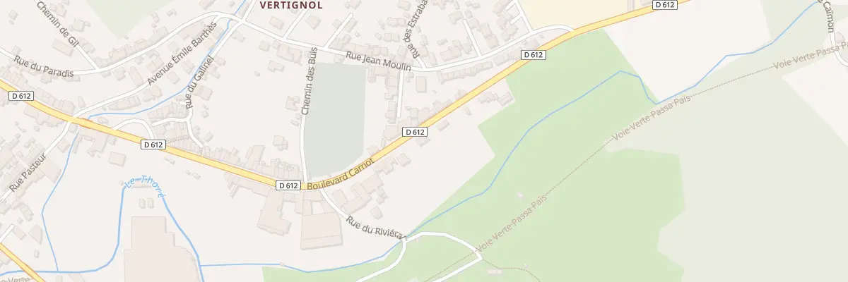Plan du 168 Bd Carnot à Labastide-Rouairoux