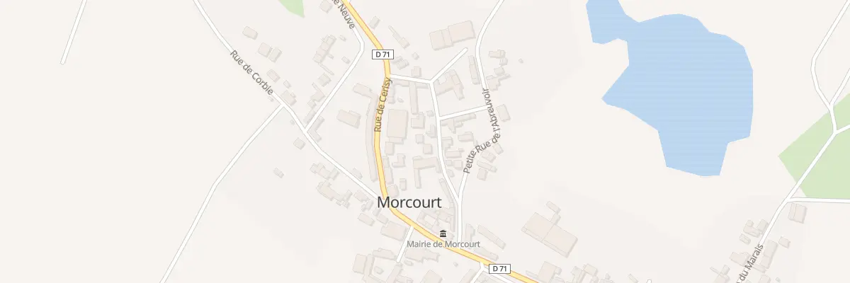 Plan du 3 Gr Grande Rue de l’Abreuvoir à Morcourt