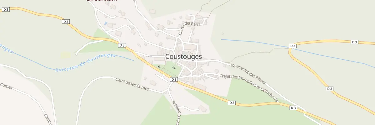 Plan du 28 Le Village à Coustouges