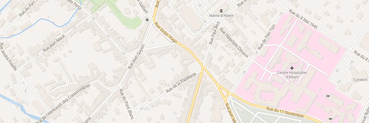 Plan du 16 Rue Victor Hugo à Albert