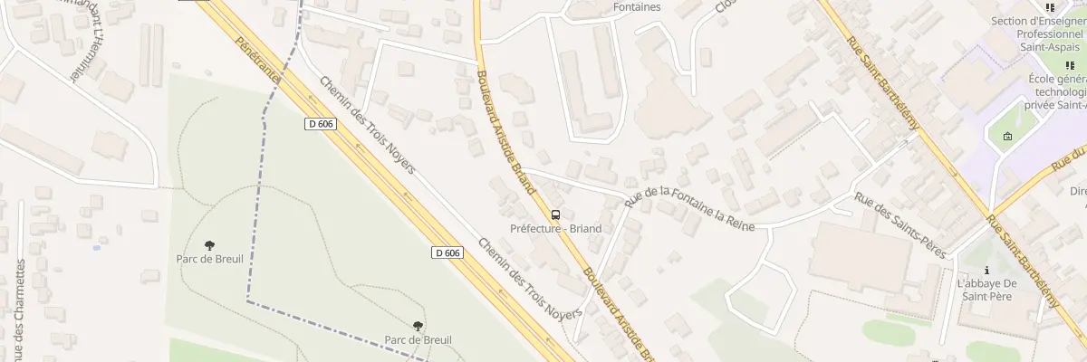 Plan du 42 Bd Aristide Briand à Melun